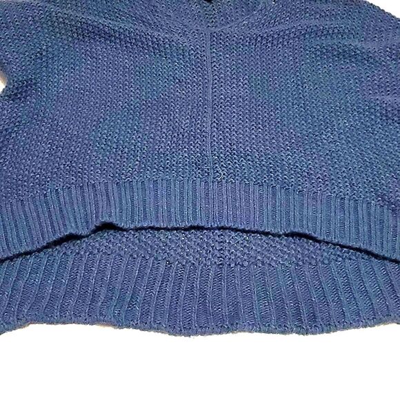 American Eagle Blue Gray Boho Lagenlook Oversized Beachy Open Knit Sweater - Picture 7 of 11